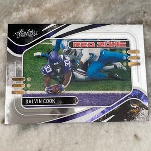 dalvin cook red zone shimmery panini absolute